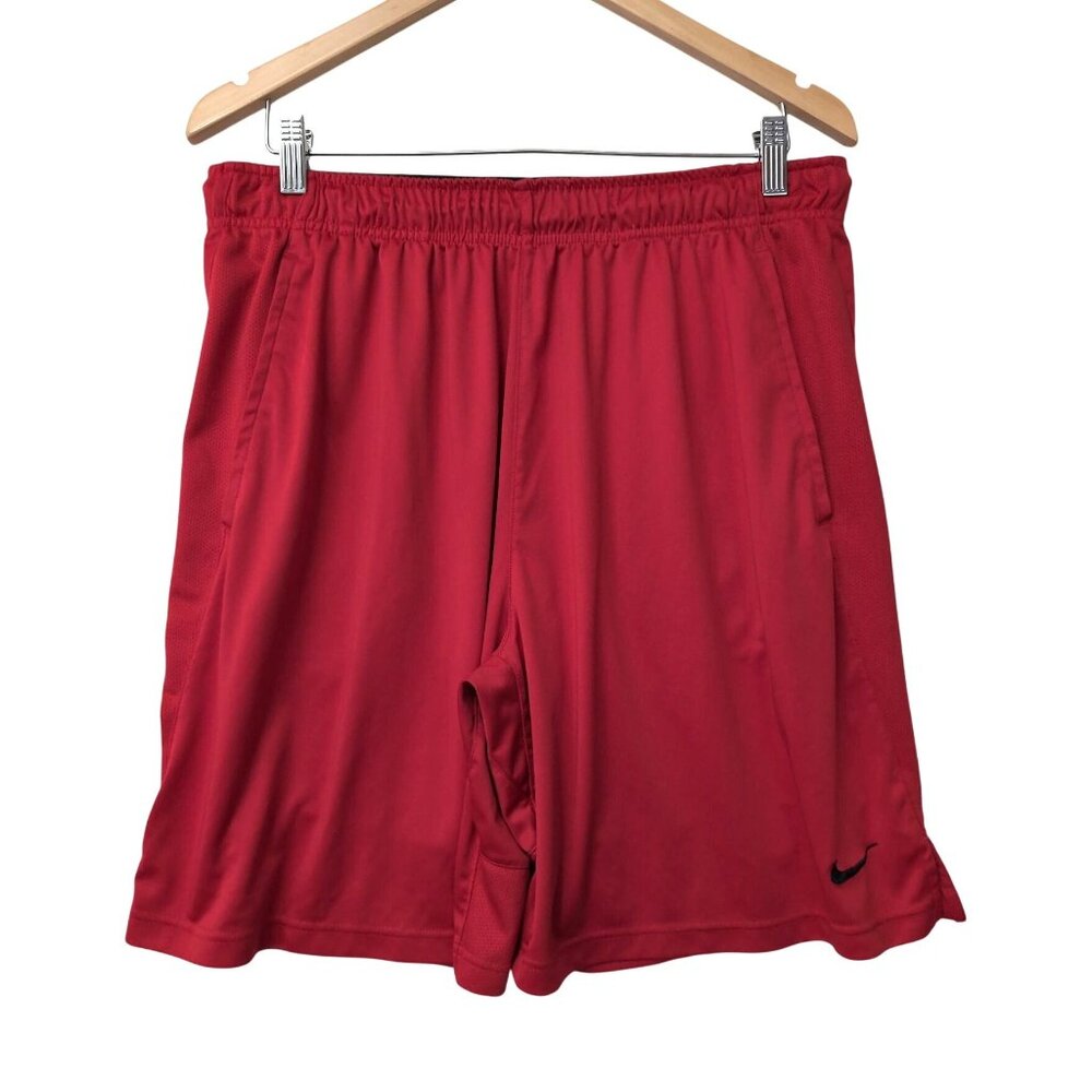 Nike Shorts Mens XL Red Training Lounge Drawstring Athletic Athleisure Gym